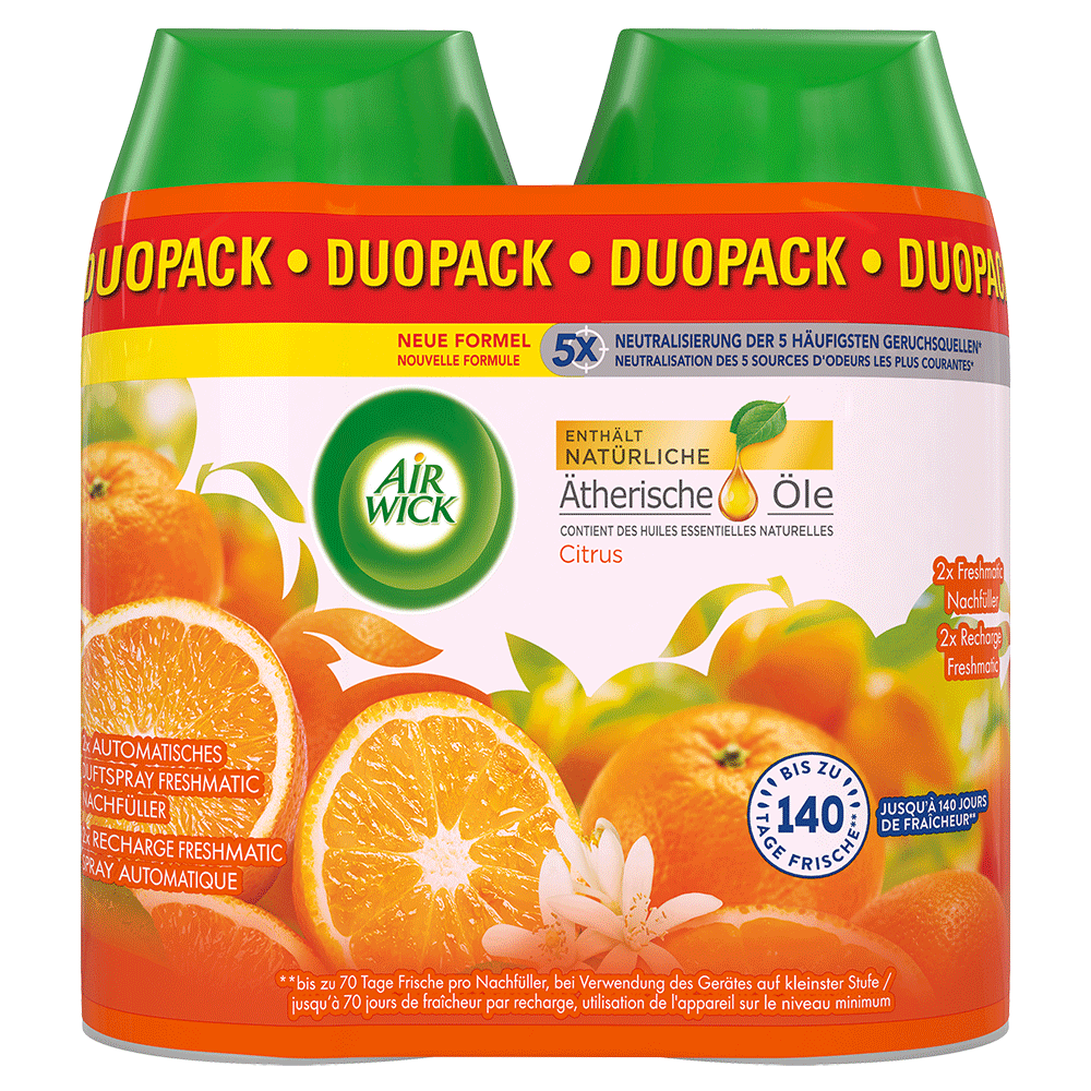 Bild: AIRWICK Automatisches Duftspray Freshmatic Nachfüllung Citrus 