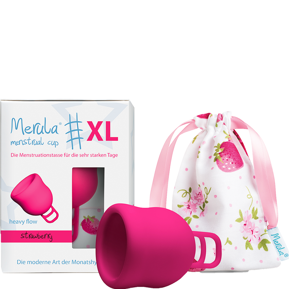 Bild: Merula Merula Cup XL strawberry Menstruationstasse 