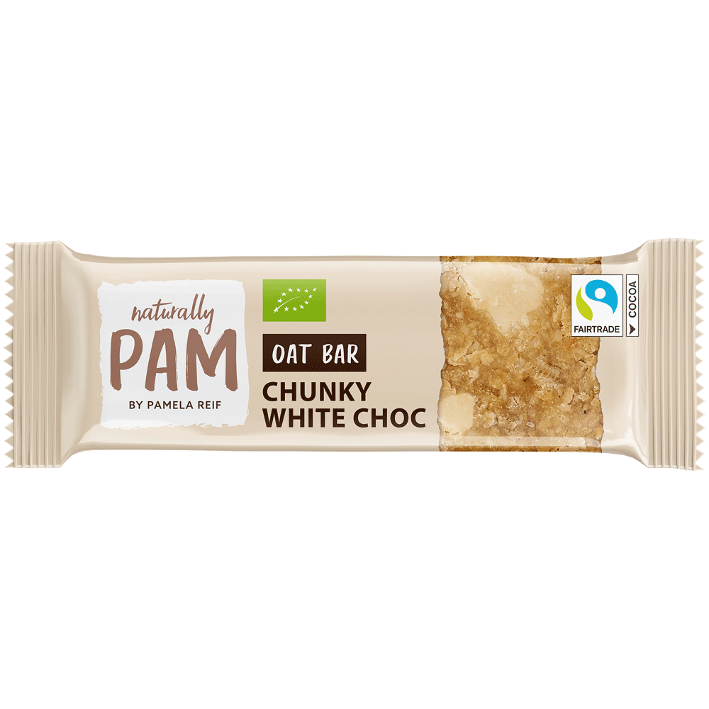 Bild: Naturally PAM by Pamela Reif Riegel Oat Bar Chunky White Choc 