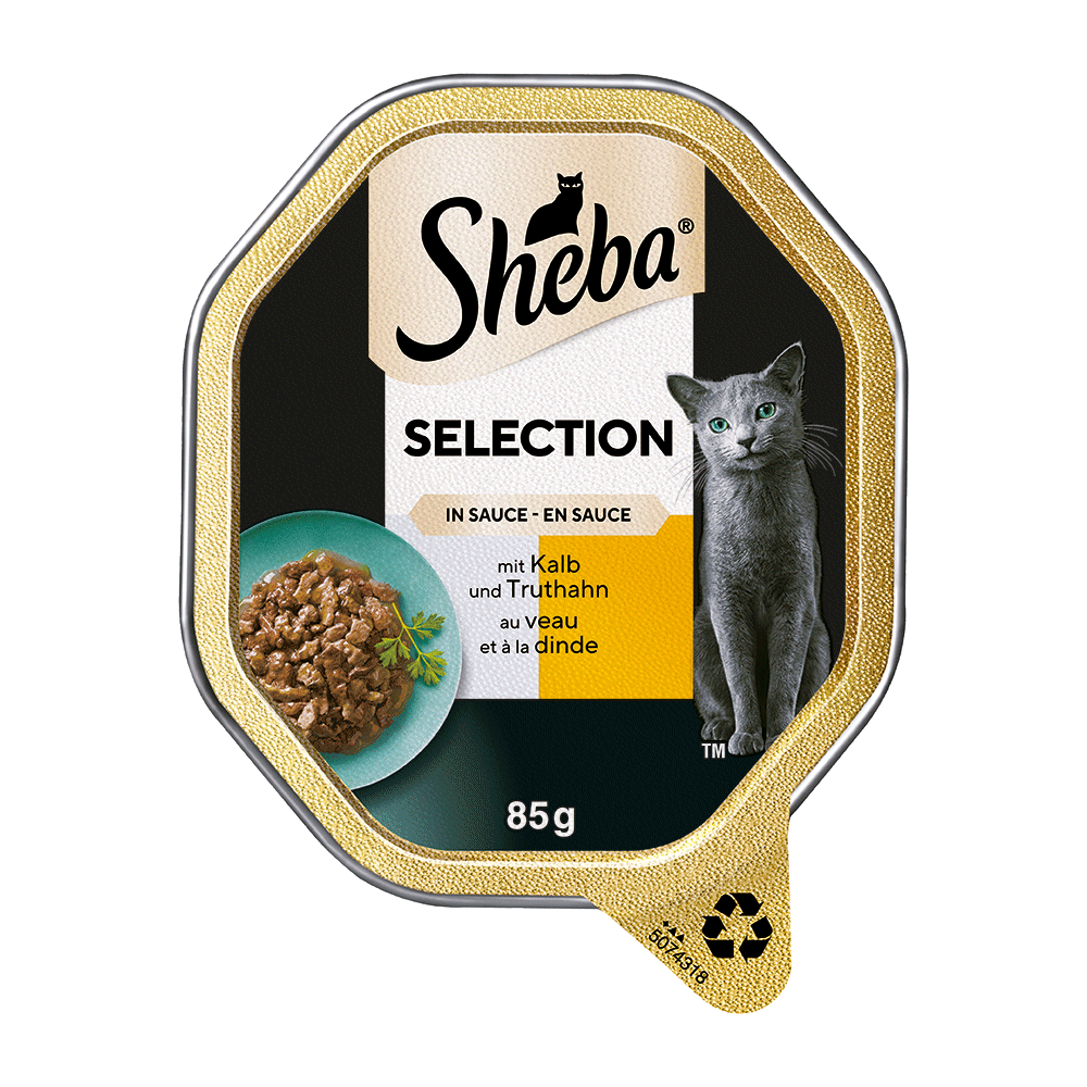 Bild: Sheba Selection in Sauce mit Kalb und Truthahn 