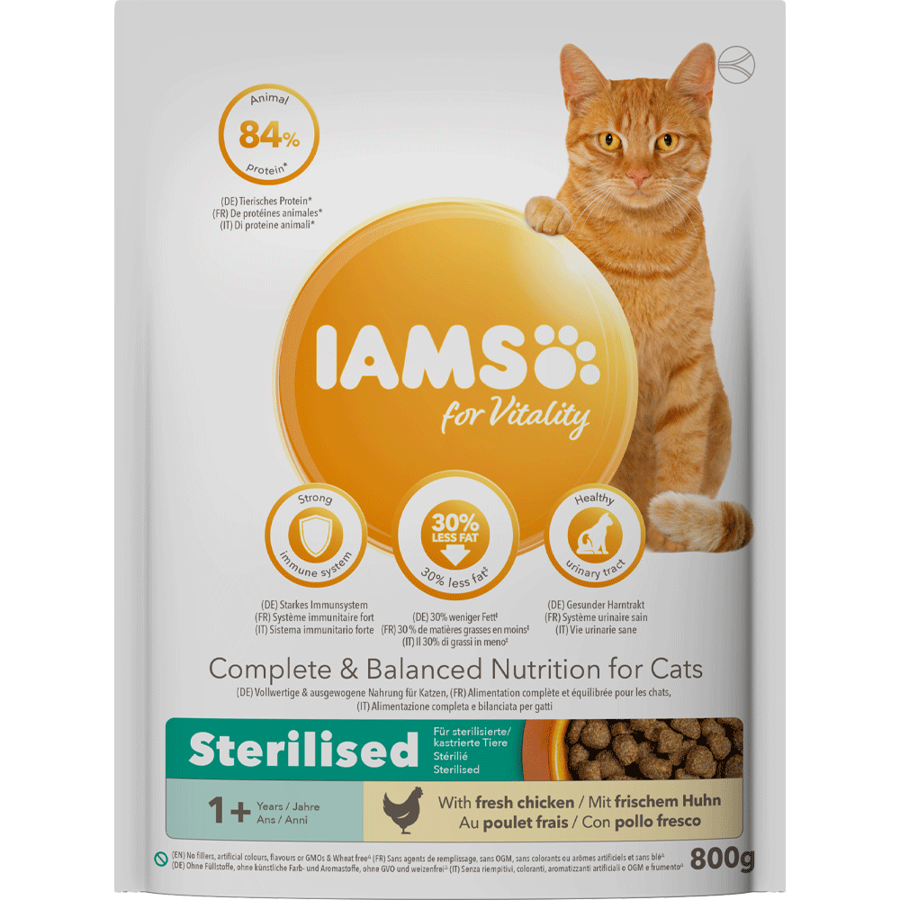 Bild: IAMS For Vitality Sterilisiert mit frischem Huhn 