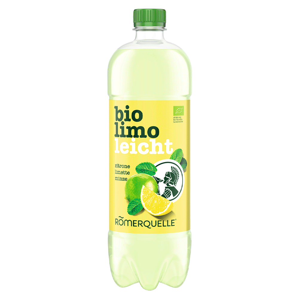 Bild: RÖMERQUELLE Bio Limo leicht Zitrone Limette Minze 