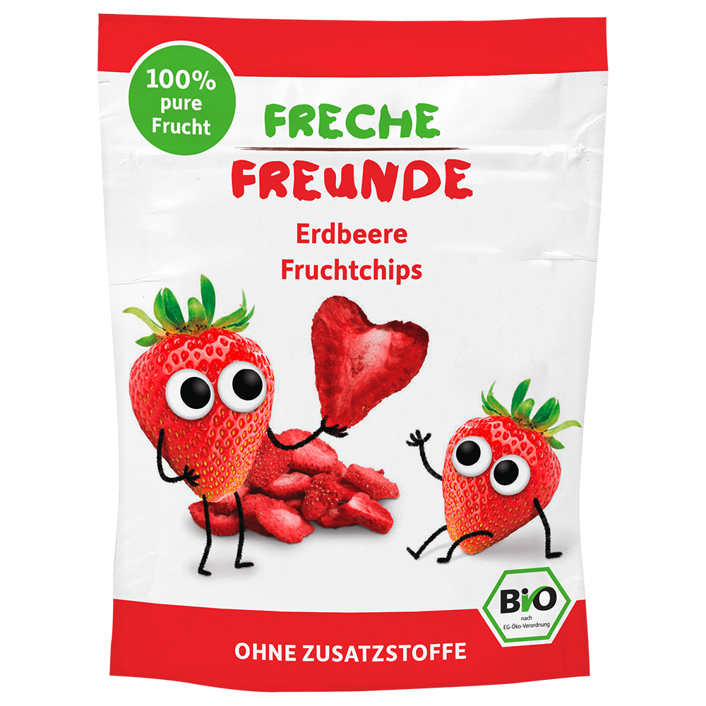 Bild: Freche Freunde Fruchtchips Erdbeere 