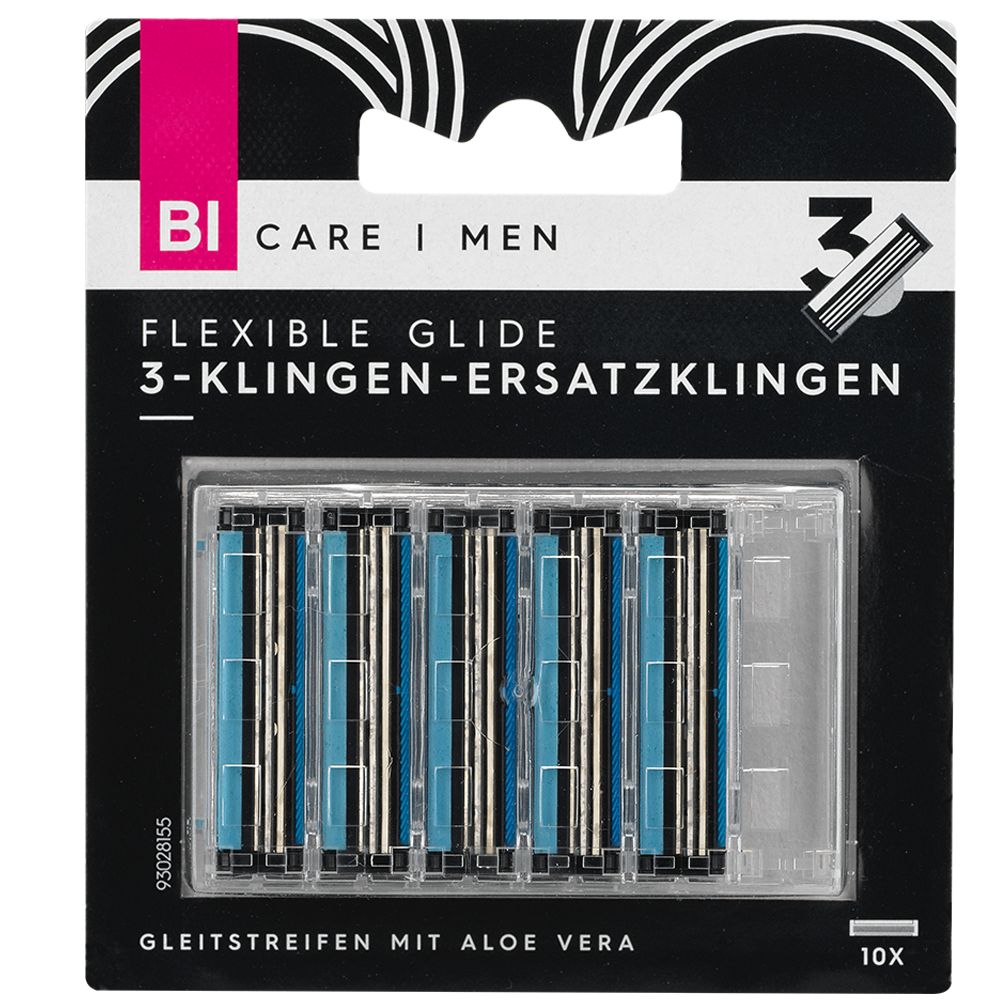 Bild: BI CARE MEN 3-Klingen Ersatzklingen Flexible Glide  