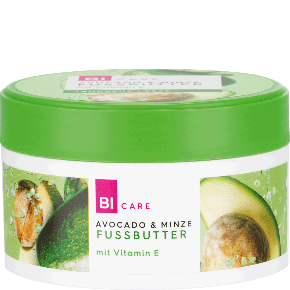 Bild: BI CARE Fussbutter Avocado & Minze 