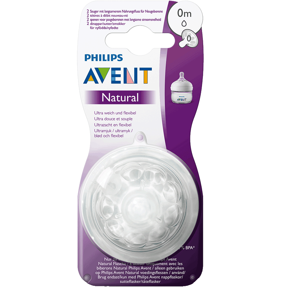 Bild: PHILIPS AVENT Sauger Naturnah, 0 Monate, Neugeborene 