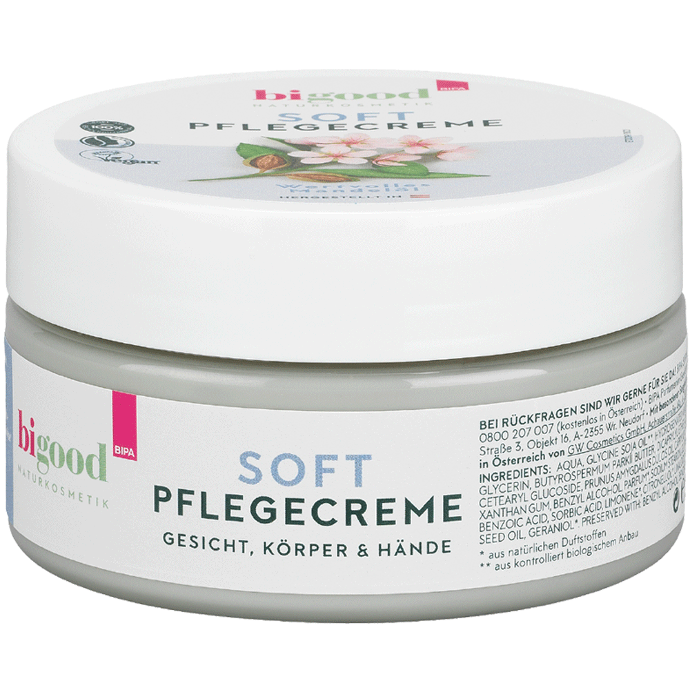 Bild: bi good Soft Pflegecreme Mandelöl 