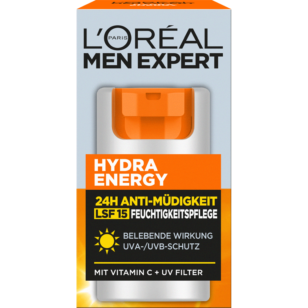 Bild: L'ORÉAL PARIS MEN EXPERT Hydra Energy 24H Pflege LSF 15 