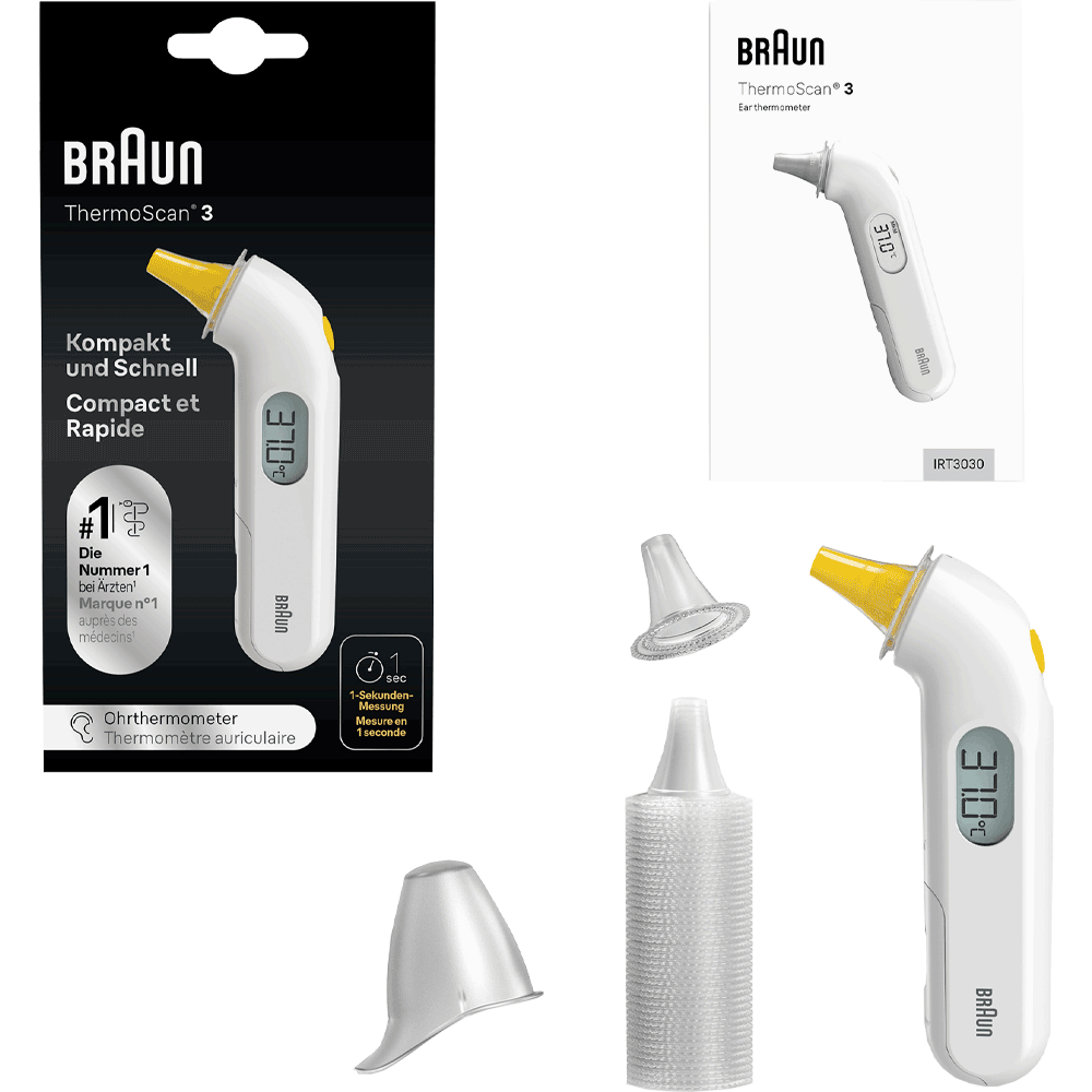 Bild: Braun ThermoScan® 3  Ohrthermometer IRT3030 