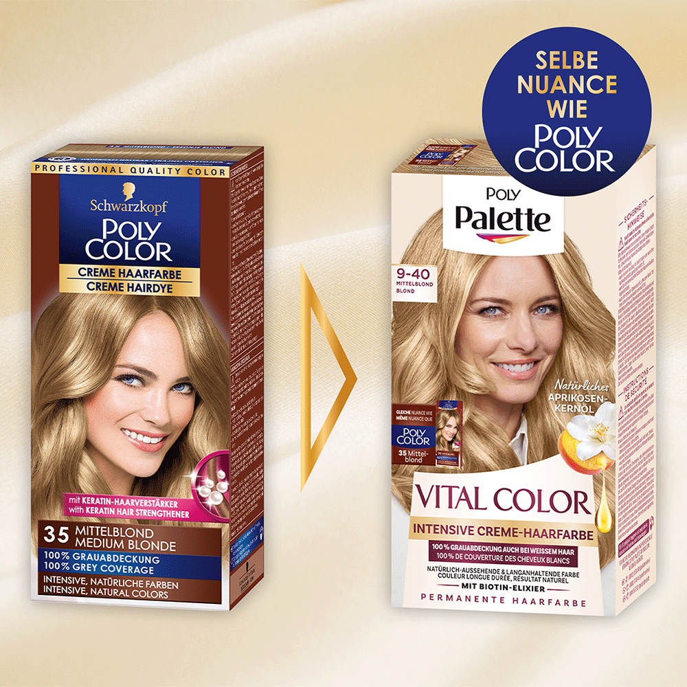 Bild: POLY Palette Vital Color Haarfarbe mittelblond