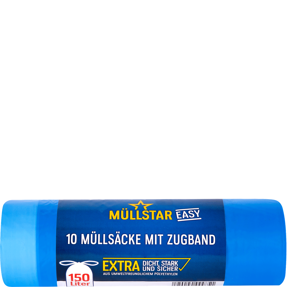 Bild: Müllstar Müllsäcke mit Zugband 120L 