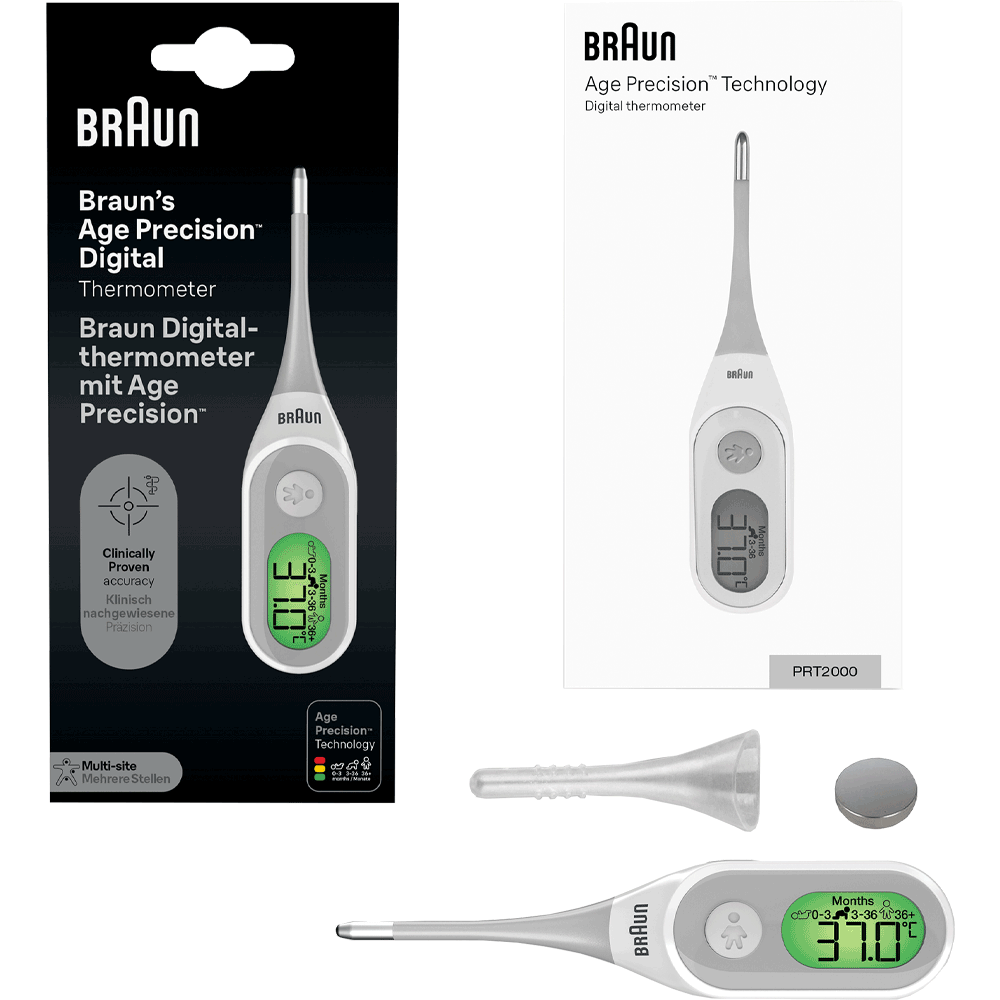 Bild: Braun Digitalthermometer mit Age Precision® PRT2000 