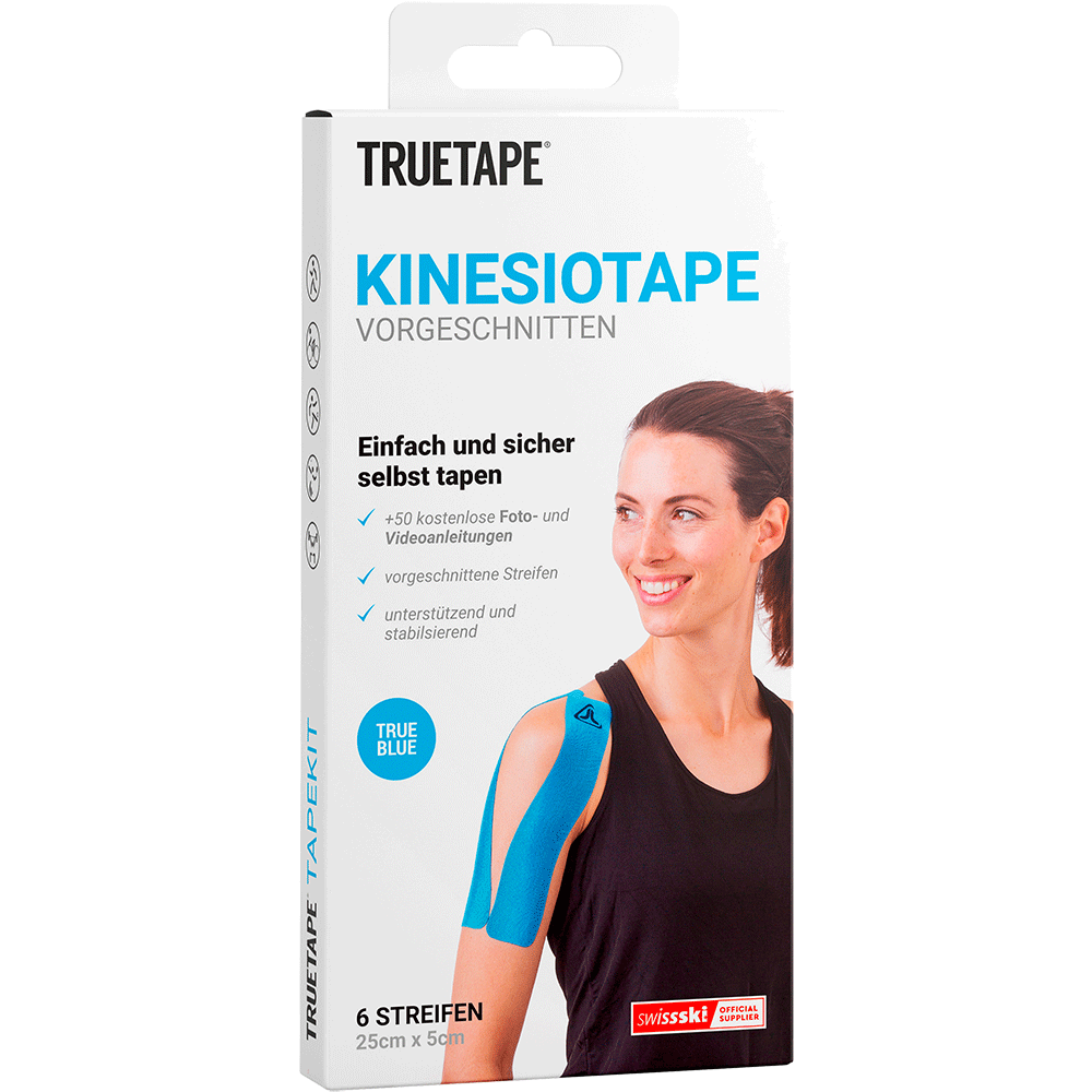 Bild: True Tape Kinesio Tape Vorgeschnitten 