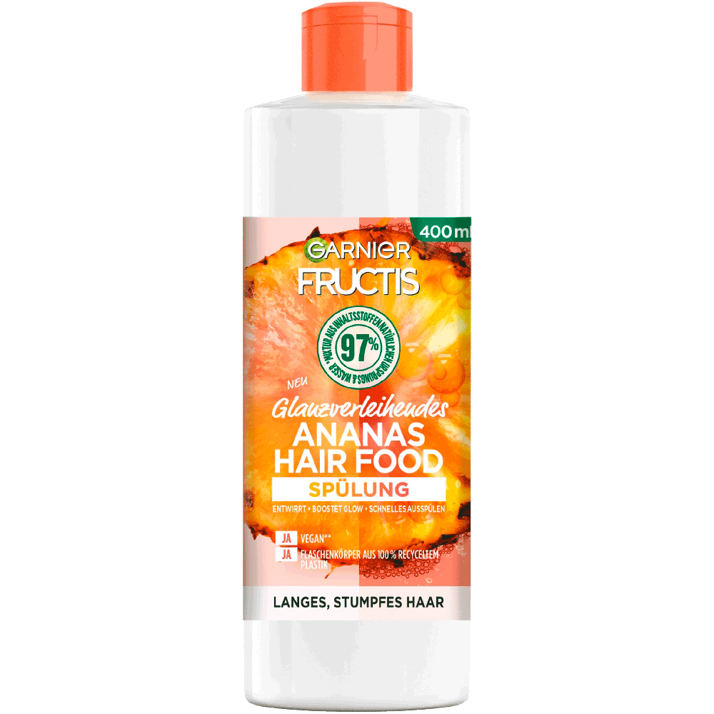 Bild: GARNIER FRUCTIS Ananas Hair Food Glanzverleihende Spülung 