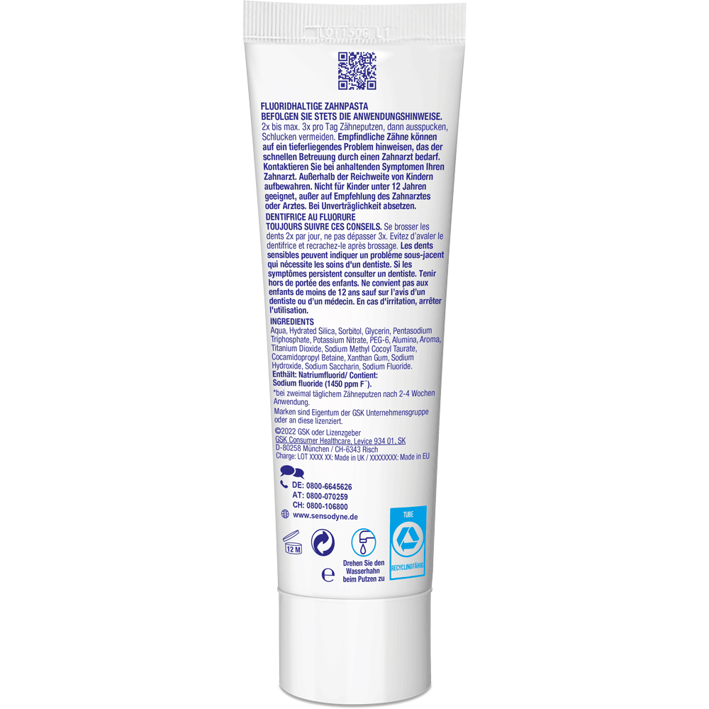 Bild: SENSODYNE Zahncreme Multicare Sanftweiß 