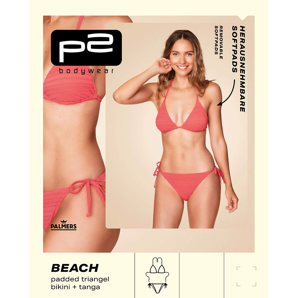 Bild: p2 beach Triangle Bikini koralle