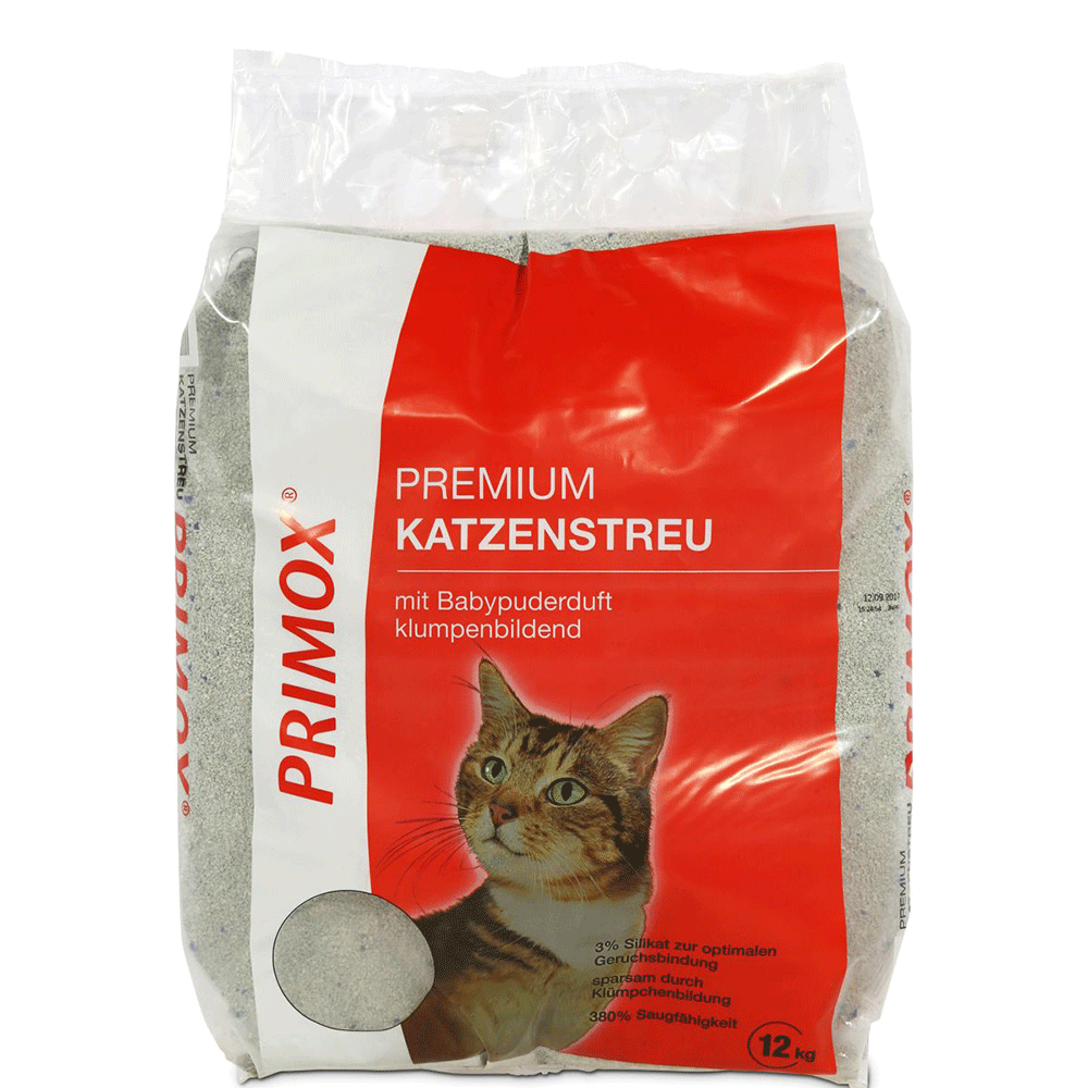 Bild: Primox Premium Katzenstreu mit Babypuderduft 