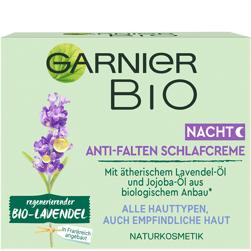 Bild: GARNIER BIO Nachtcreme Lavendel 