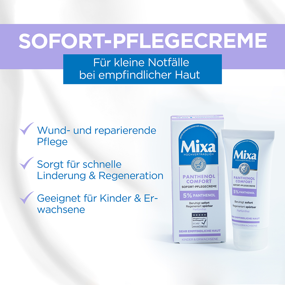 Bild: Mixa Panthenol Comfort Sofort Pflegecreme 