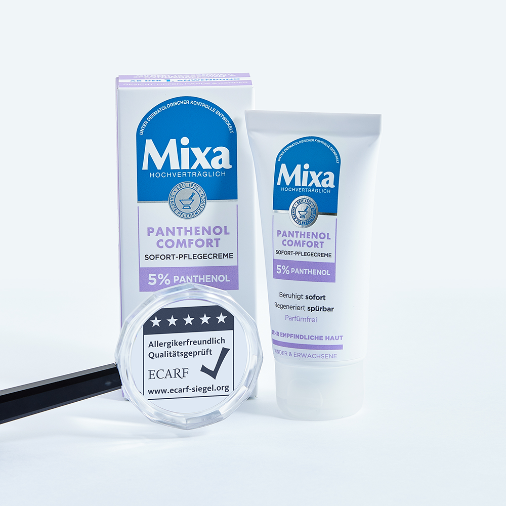 Bild: Mixa Panthenol Comfort Sofort Pflegecreme 