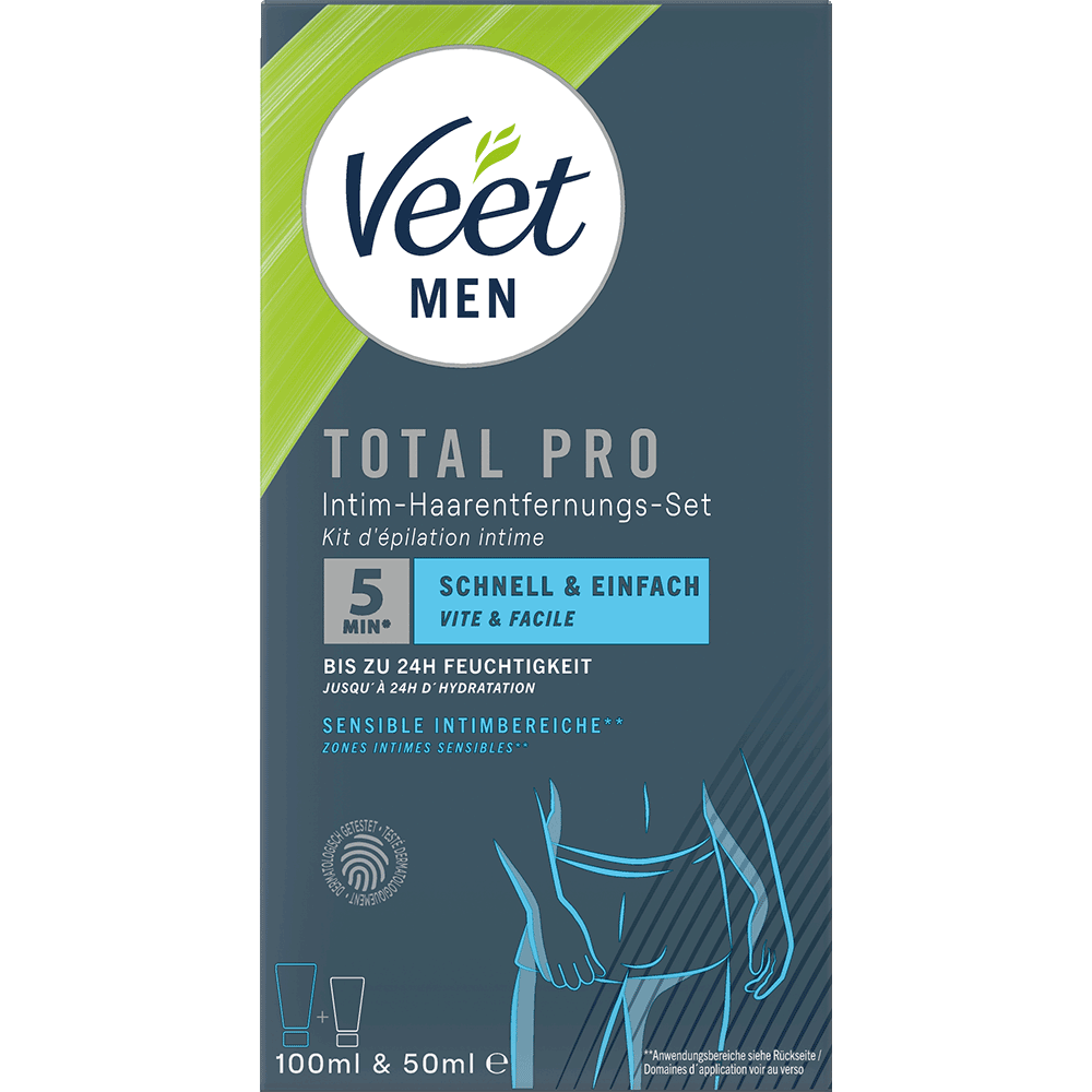 Bild: Veet Men Total Pro Intim Haarentfernungs-Set 