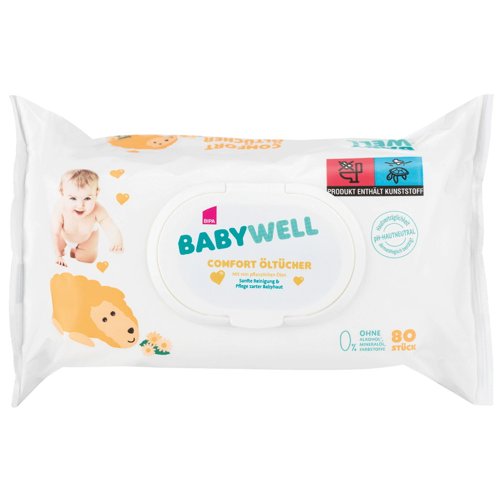 Bild: BABYWELL Comfort Öl Tücher 