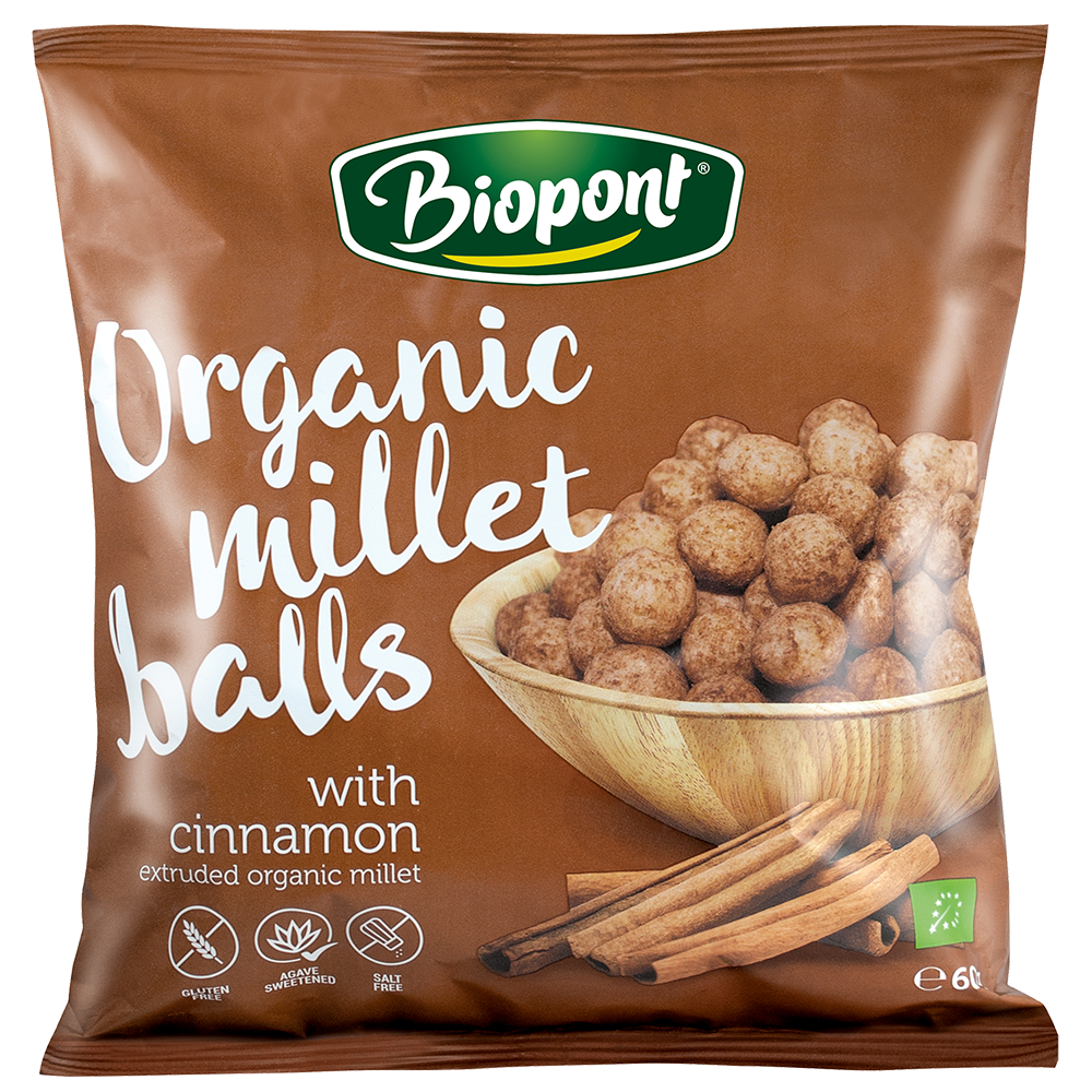 Bild: Biopont Organic Millet Balls mit Zimt 