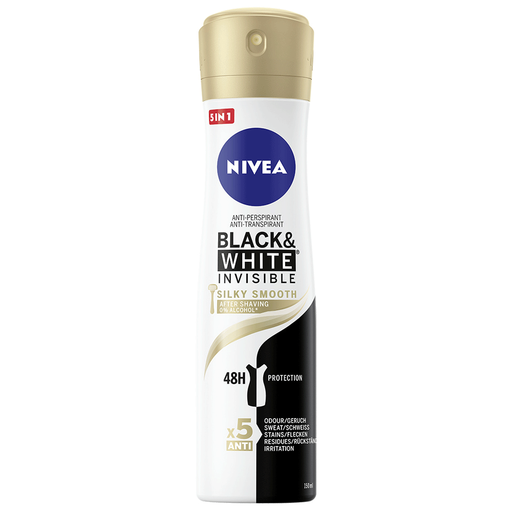 Bild: NIVEA Black & White Silky Smooth Deospray 