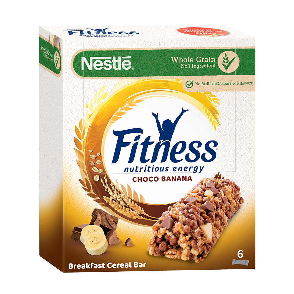 Bild: Nestlé Fitness Nutritious Energy Riegel Choco Banana 