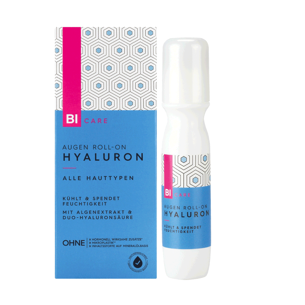 Bild: BI CARE Hyaluron Roll-On für Augen, Lippen und Stirn 