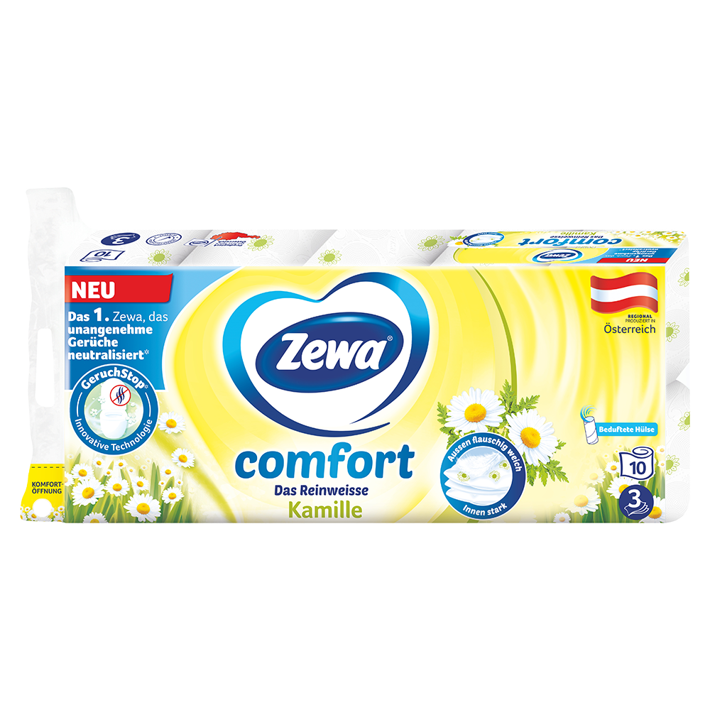 Bild: Zewa Comfort Toilettenpapier Kamille 