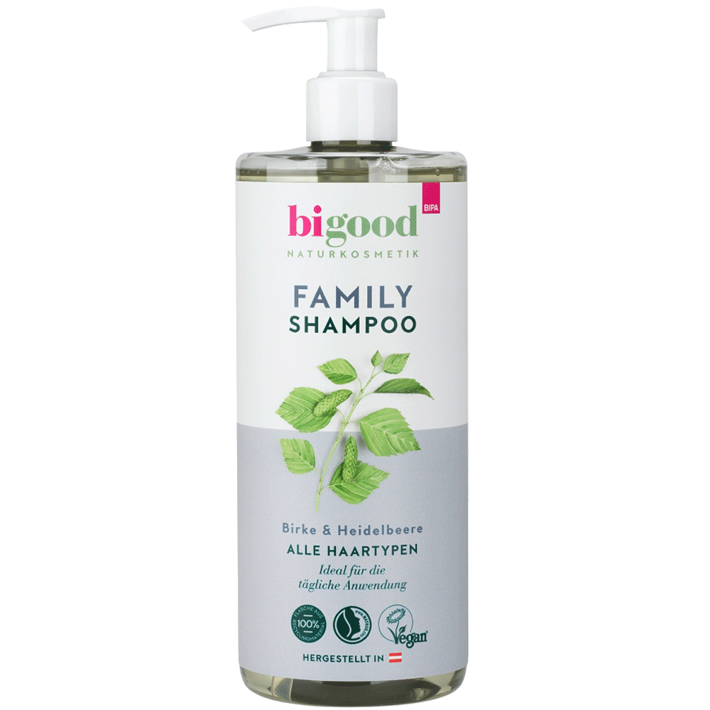 Bild: bi good Family Shampoo Birke & Heidelbeere 