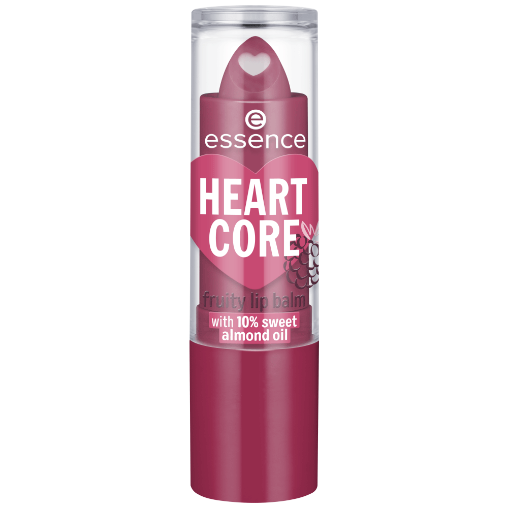 Bild: essence Heart Core Fruity Lip Balm bold blackberry