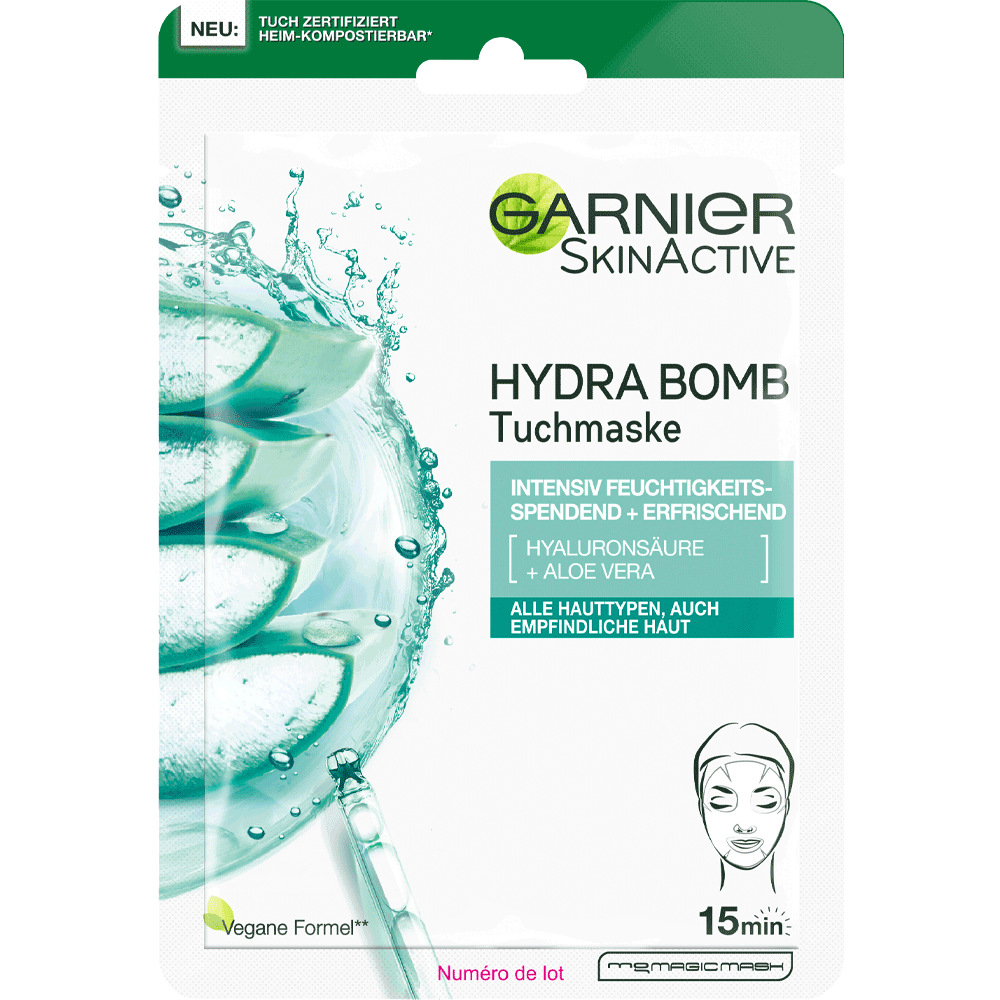 Bild: GARNIER Hydra Bomb Tuchmaske Aloe 