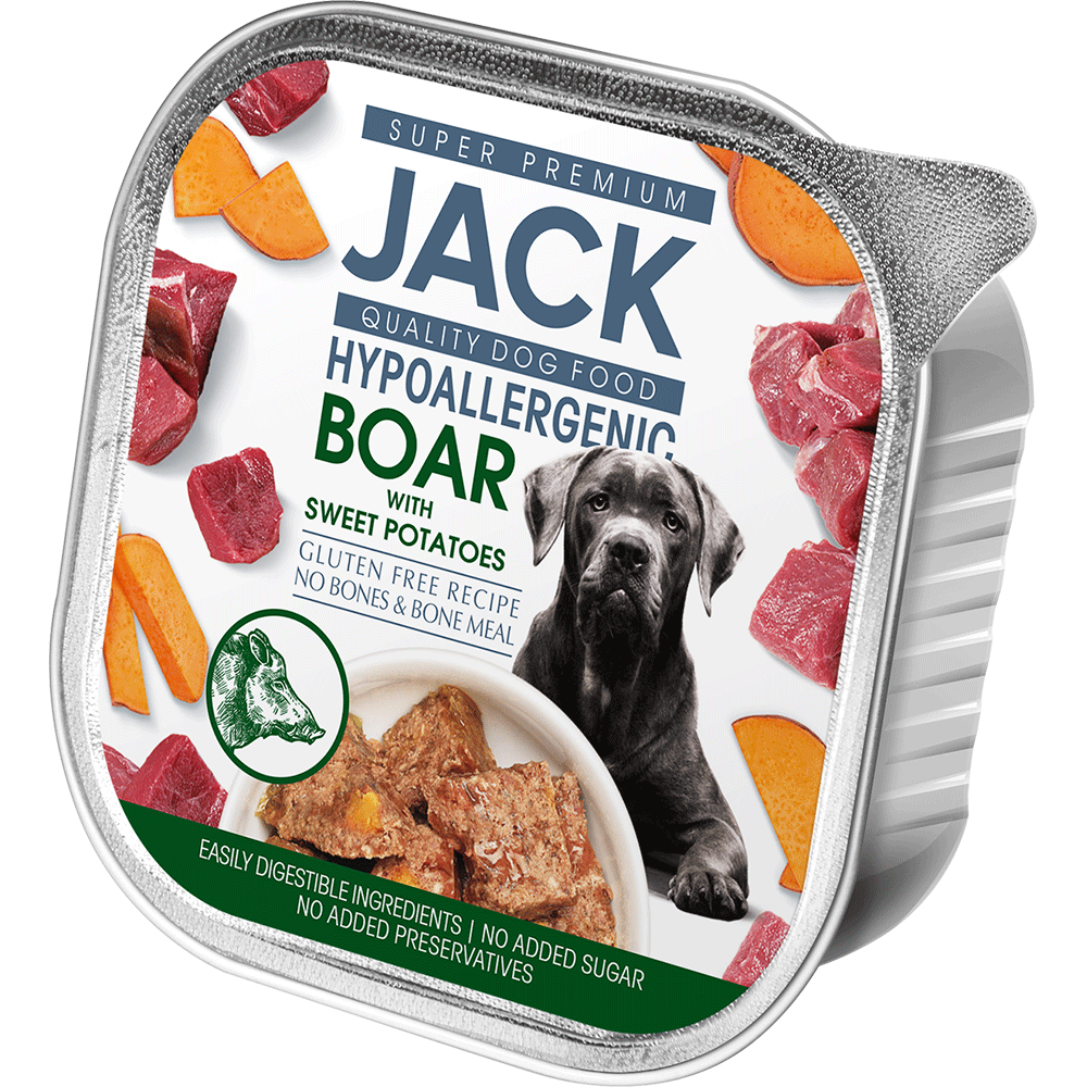 Bild: Jack Hundefutter Hypoallergenic Wildschwein mit Süßkartoffeln 