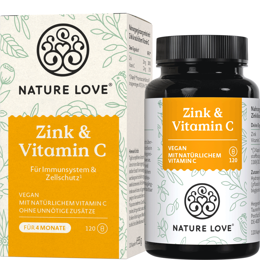 Bild: NATURE LOVE Zink & Vitamin C 