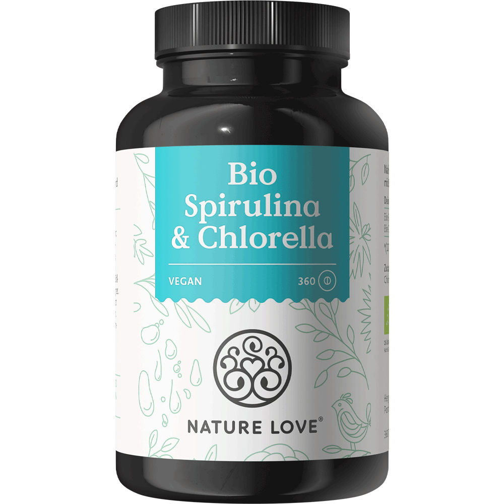 Bild: NATURE LOVE Bio Spirulina & Chlorella 