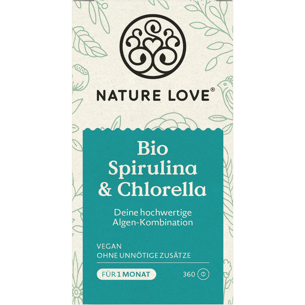 Bild: NATURE LOVE Bio Spirulina & Chlorella 