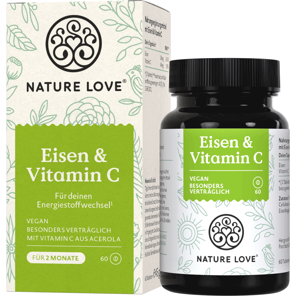 Bild: NATURE LOVE Eisen & Vitamin C 