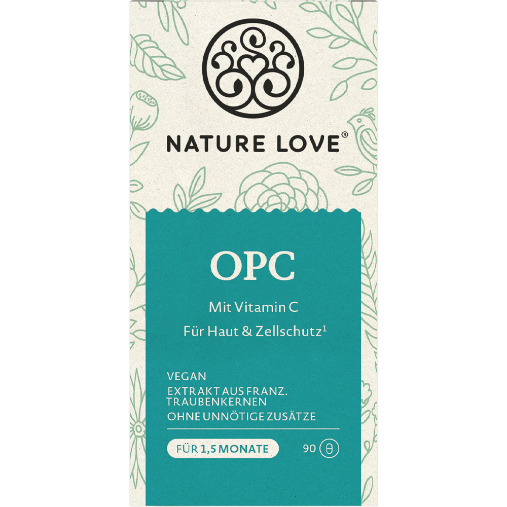 Bild: NATURE LOVE OPC mit Vitamin C 