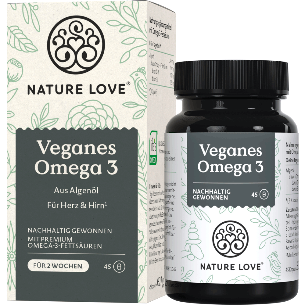 Bild: NATURE LOVE Veganes Omega 3 