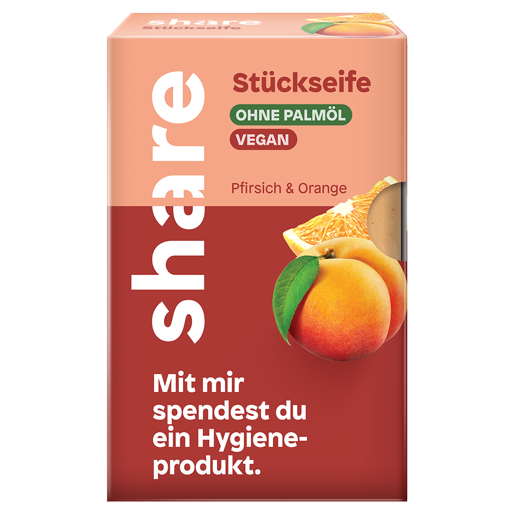 Bild: share Feste Seife Pfirsich & Orange 