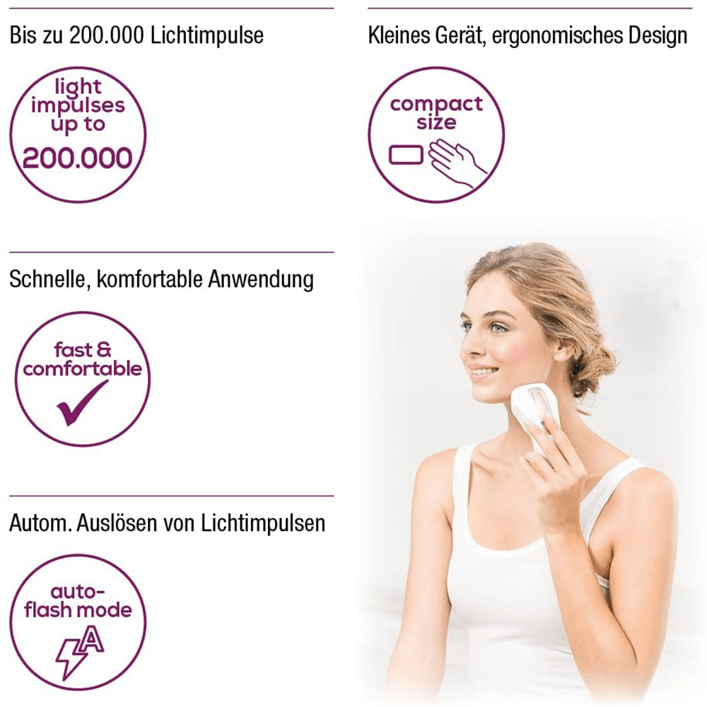 Bild: Beurer IPL 5500 Pure Skin Dauerhafte Haarentfernung 