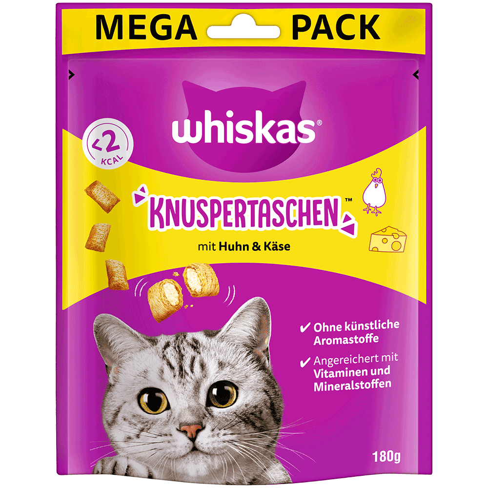 Bild: Whiskas Knuspertaschen mit Huhn und Käse 