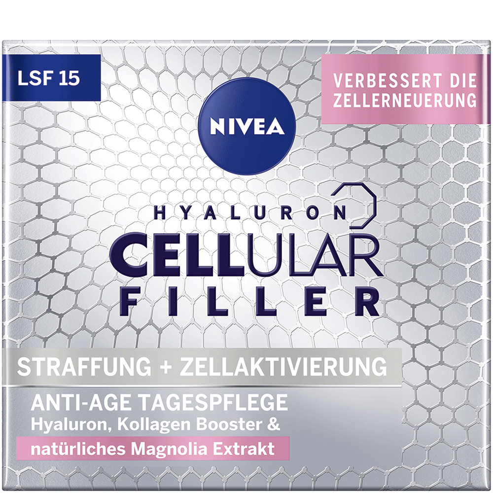 Bild: NIVEA Hyaluron Cellular Filler + Straffung Tagespflege LSF 15 