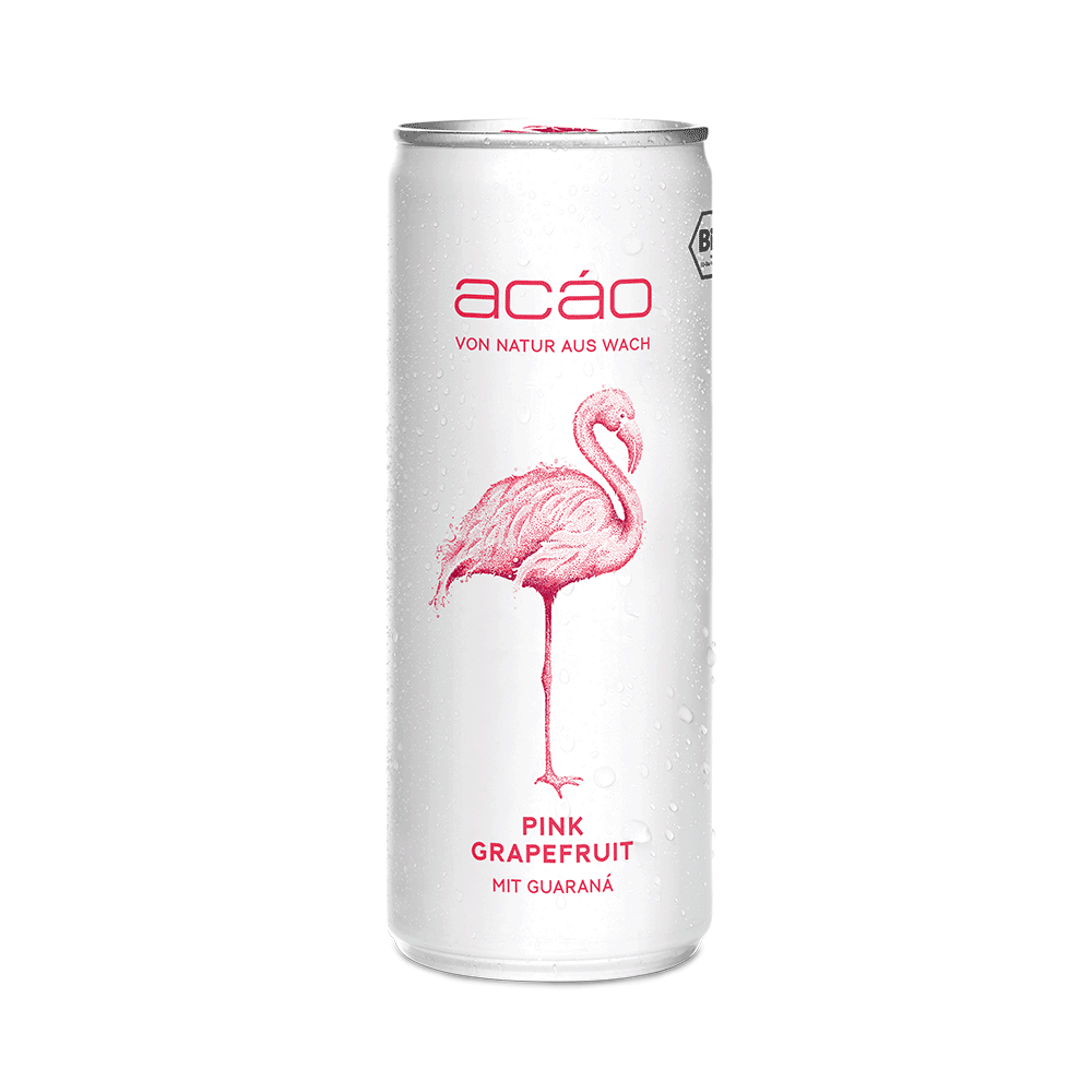 Bild: acáo Energydrink Pink Grapefruit 