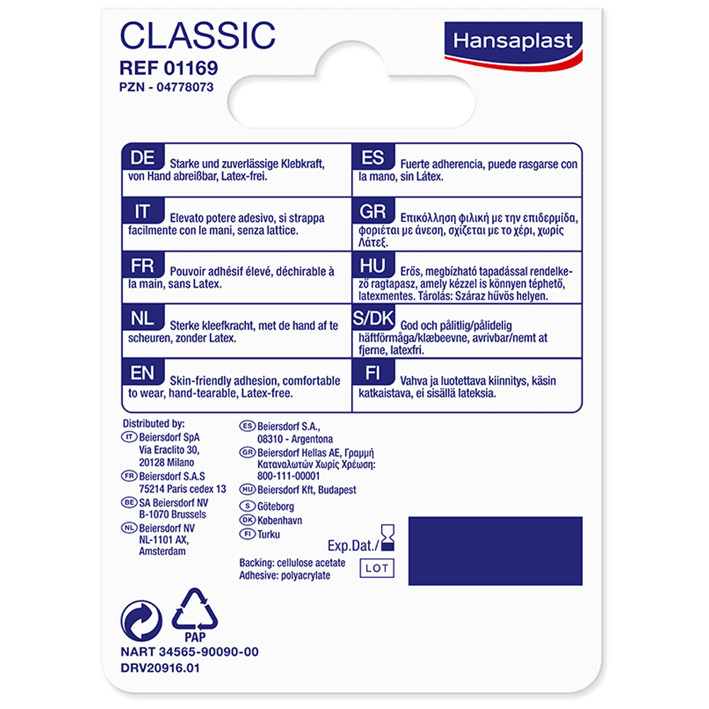 Bild: Hansaplast Classic Rollenpflaster 5m x 2,5cm 