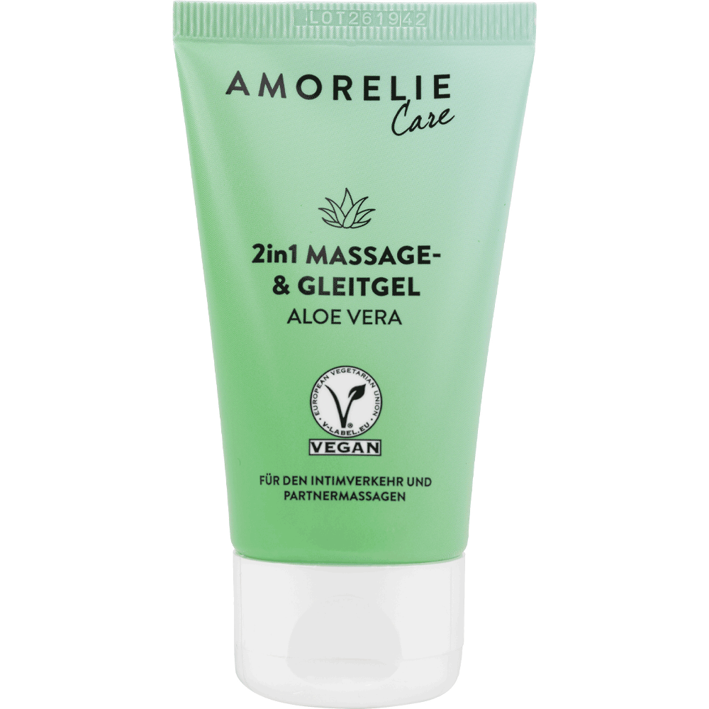 Bild: AMORELIE 2in1 Massage- & Gleitgel Aloe Vera 