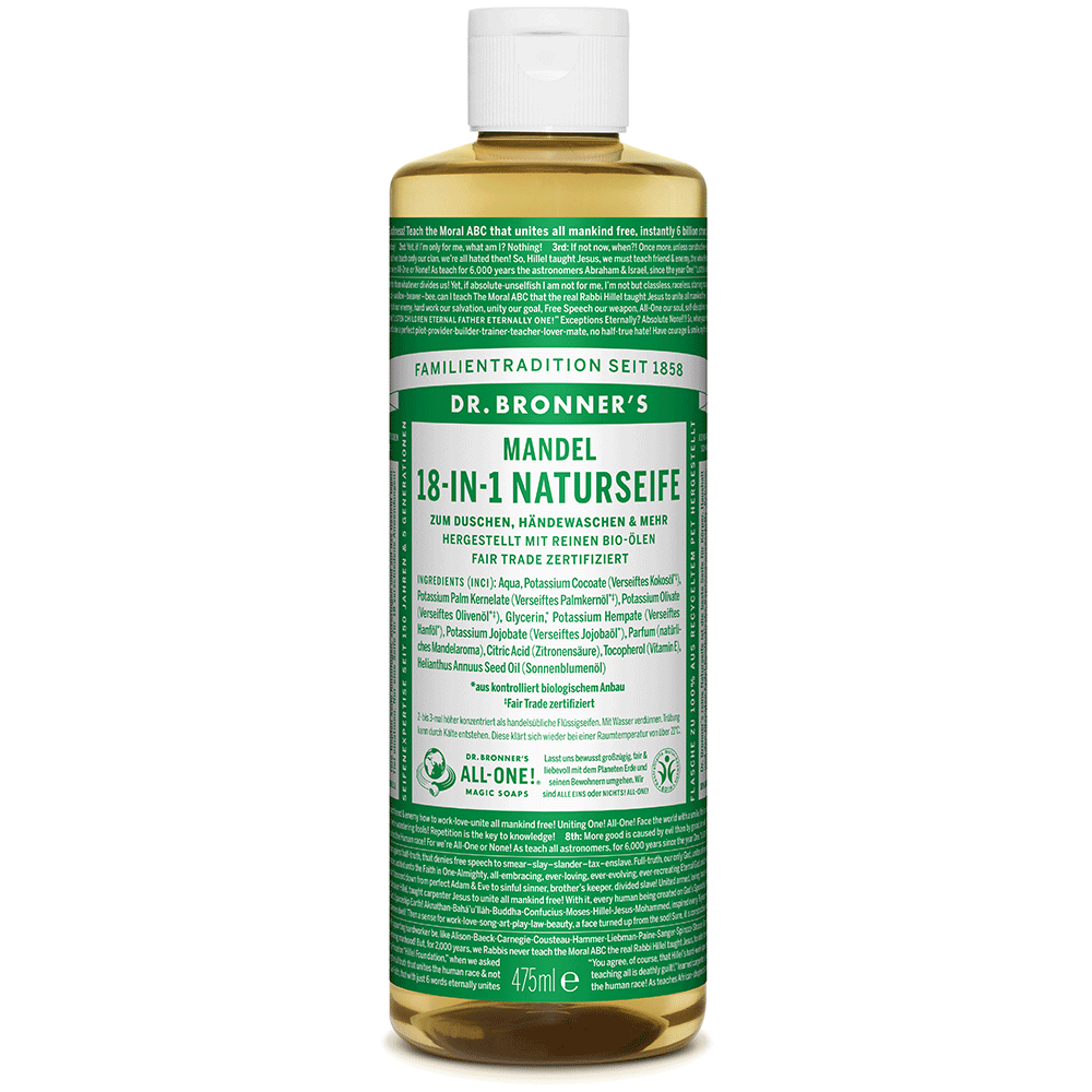 Bild: Dr. Bronner's 18-in-1 Naturseife Mandel 475ml