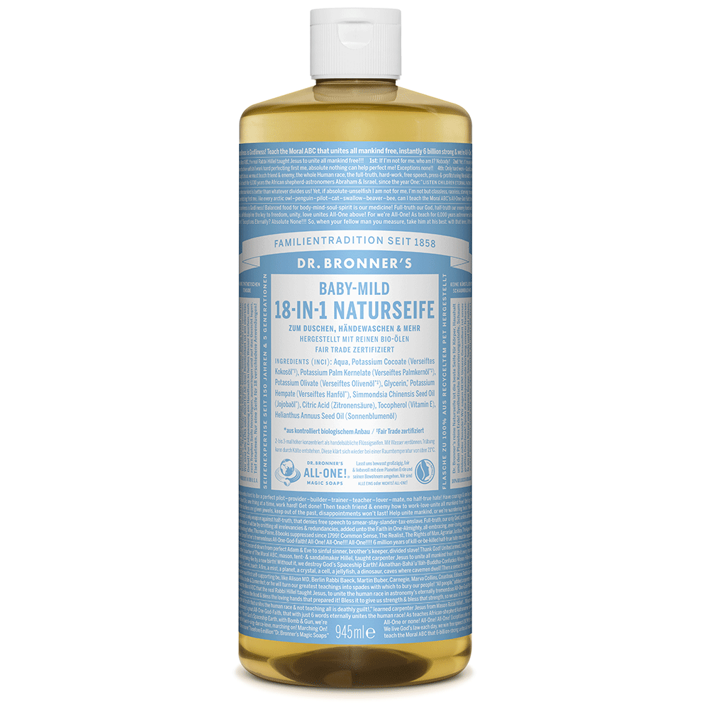 Bild: Dr. Bronner's 18-in-1 Naturseife Babymild 945ml